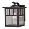 Vaxcel Mission 1 Light Bronze Rectangle Outdoor Wall Lantern Clear Glass T0443 - alternate 1